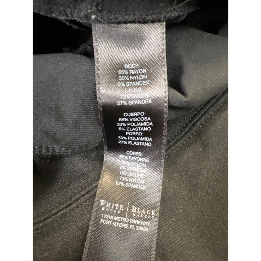 White House Black Market Women's Black Pull On Leggings - S - Picture 4 of 4